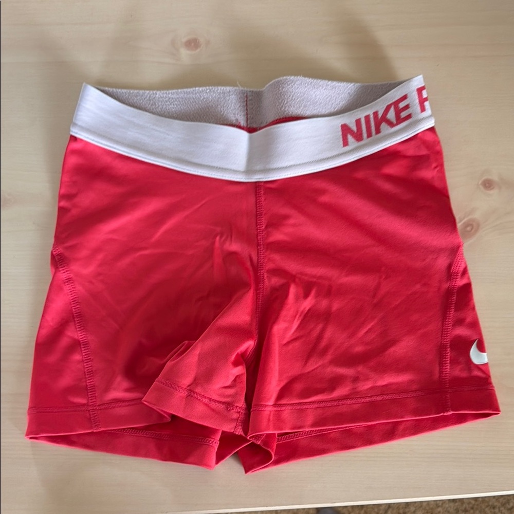 Pink Nike Pro Shorts